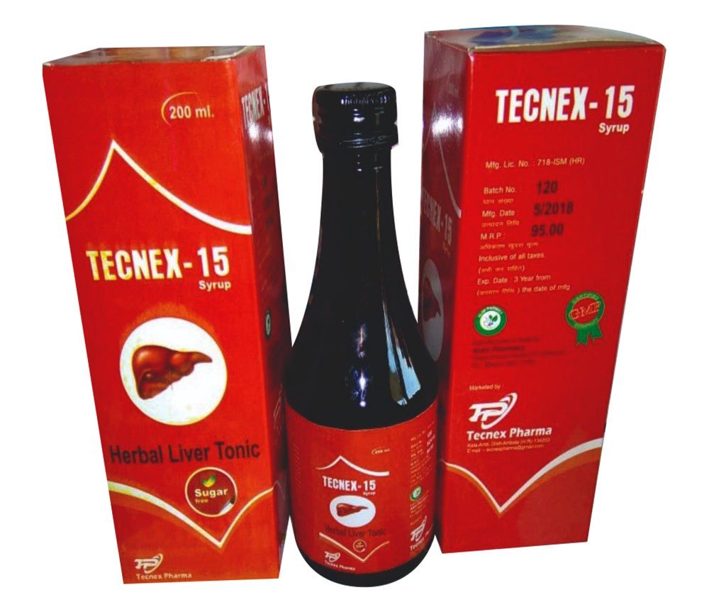 Liquid Tecnex 15( Herbal Liver Tonic), For Jaundice And Hepatitis, Grade Standard: Medicine Grade