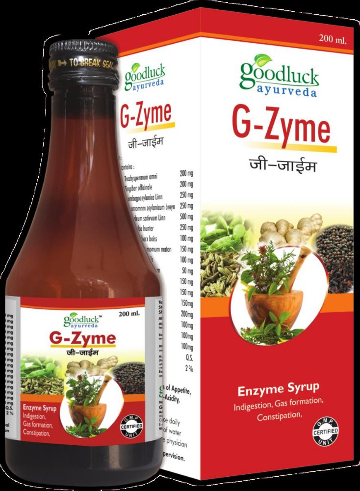 Goodluck Ayurveda G-Zyme Syrup, Packaging Type: Plastic Bottle, Packaging Size: 200 Ml