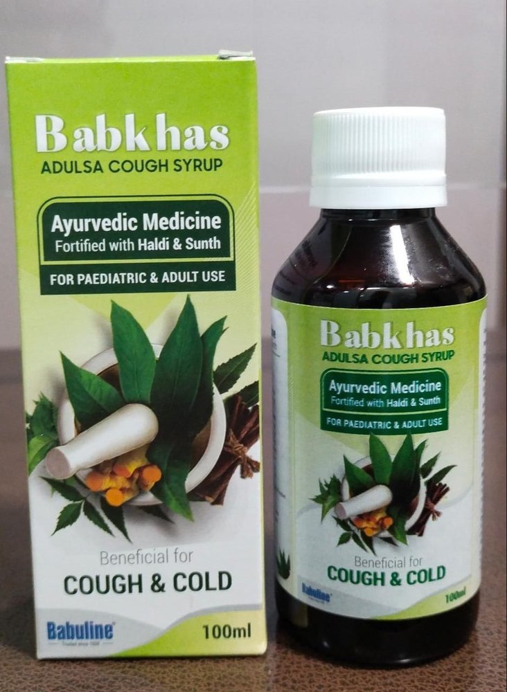 BABKHAS ADULSA COUGH SYRUP, Bottle Size: 100 ml