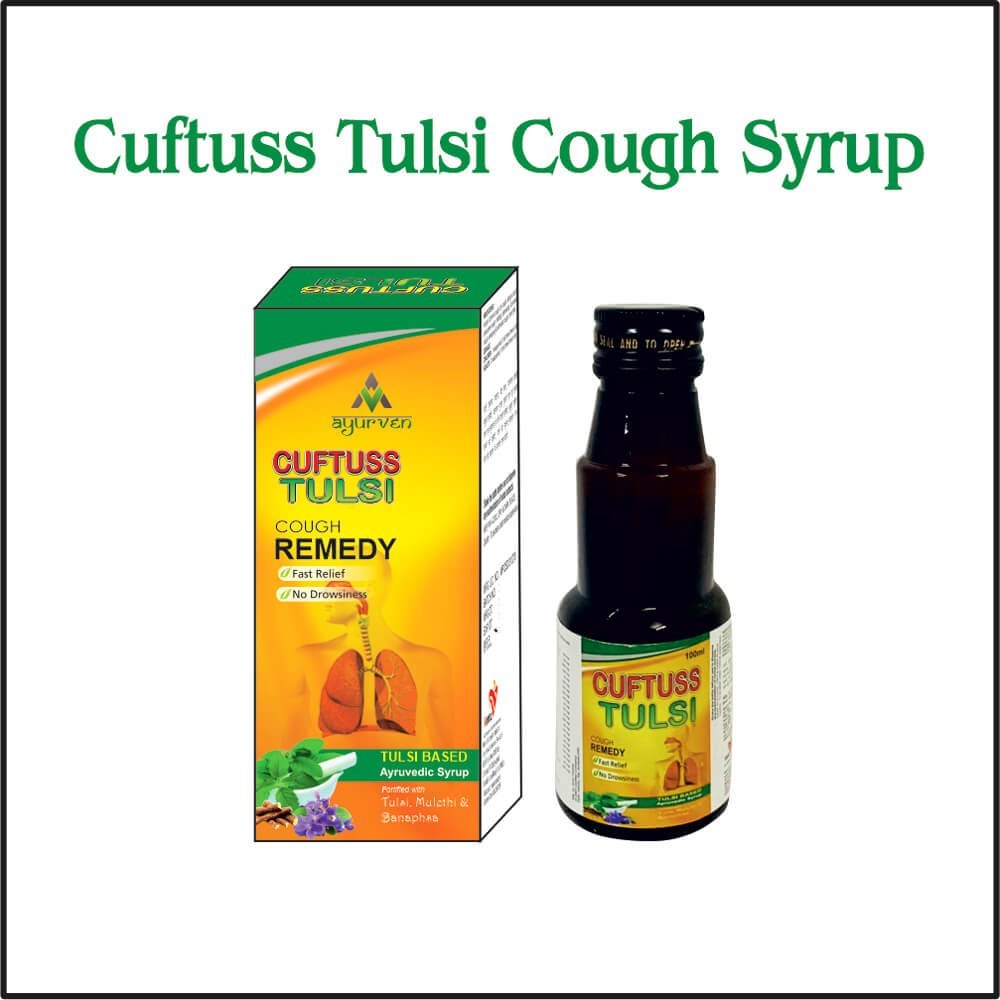 Ayurven Cuftuss Tulsi Cough Syrup, 100 ml