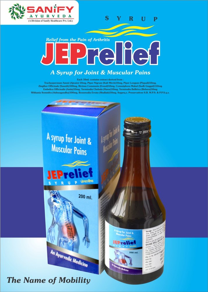 Joint & Muscular Pain Ayurvedic Syrup- Jeprelief, 200ml With Outer