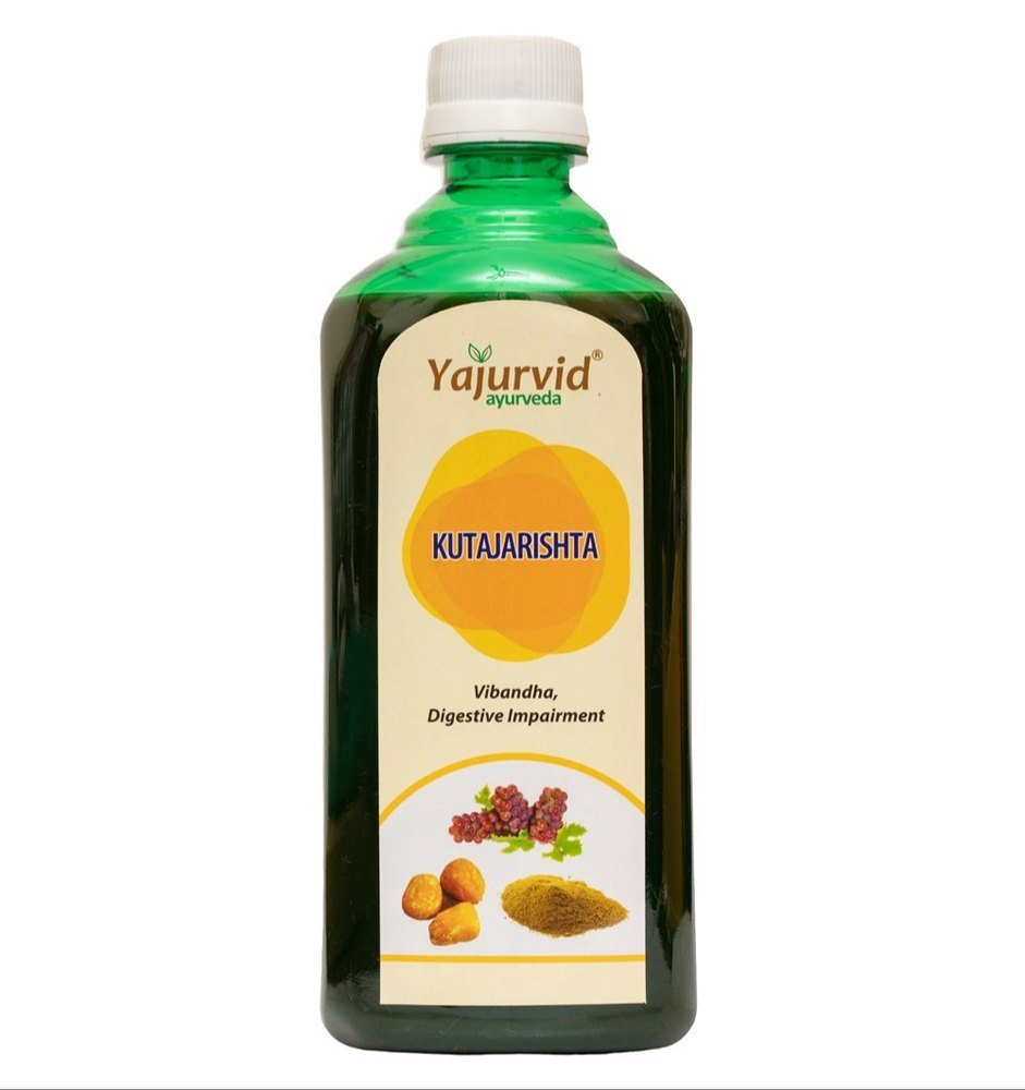 Liquid Kutajarishta Ayurvedic Syrup, Packaging Size: 450ml, Packaging Type: Plastic Bottle