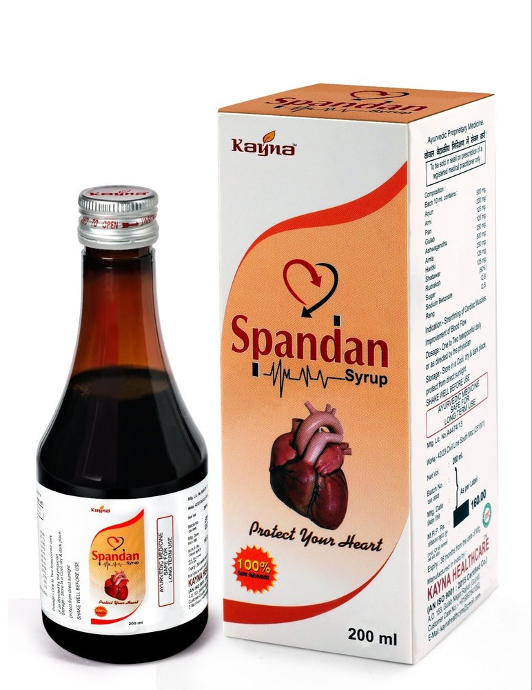 Kayna Spandan Heart Syrup, Capacity: 2000, Packaging Size: 200 Ml