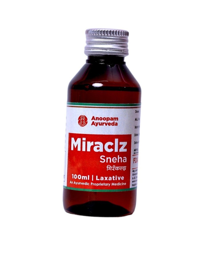 Miraclz Sneha Ayurvedic Constipation Syrup, 100 ml