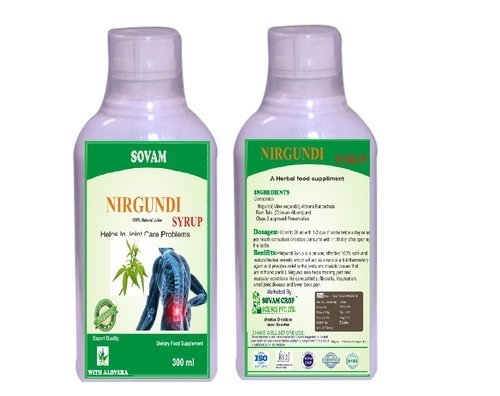 Sovam Nirgundi Syrup for Clinical, Packaging Type: Bottle