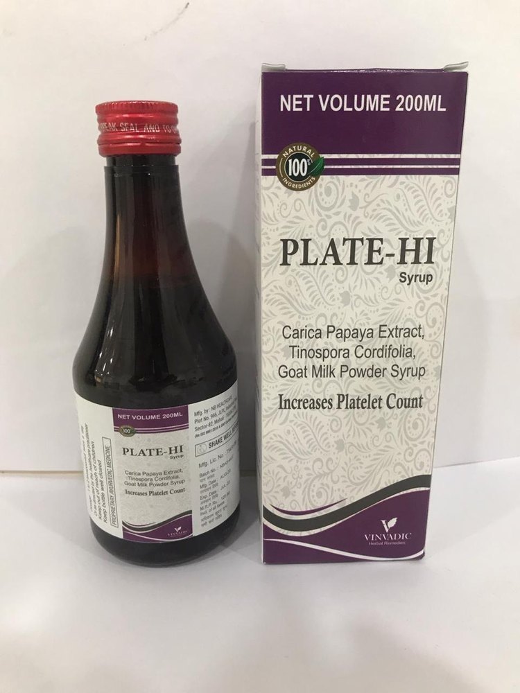 Platelet Booster Syrup, Packaging Size: 200 ML, 10 ML