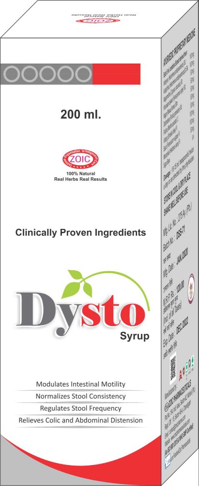 Dysto Herbal Ayurvedic Diarrhea Tonic, For Clinical, Packaging Type: Bottle