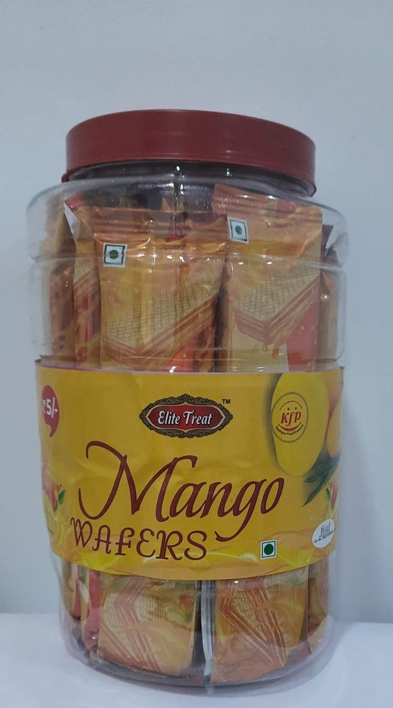 Rectangular Elite Treat Mango Wafers, Packaging Type: Jar, Packaging Size: 350 Gm