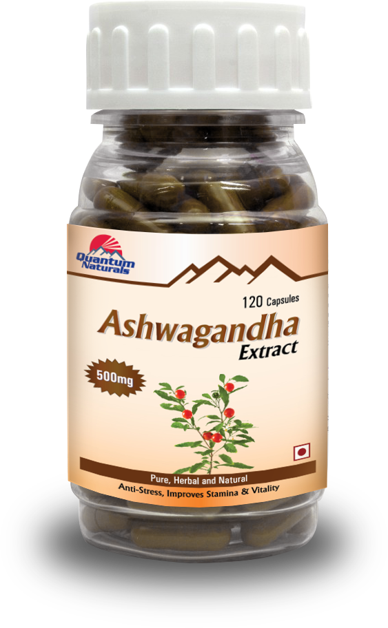 Ashwagandha Extract 120 Capsules, Packaging Type: Bottle