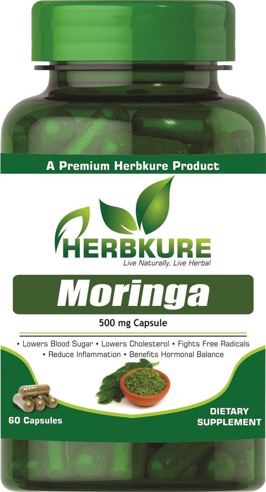 Moringa Herbal Capsule, Packaging Type: Bottle