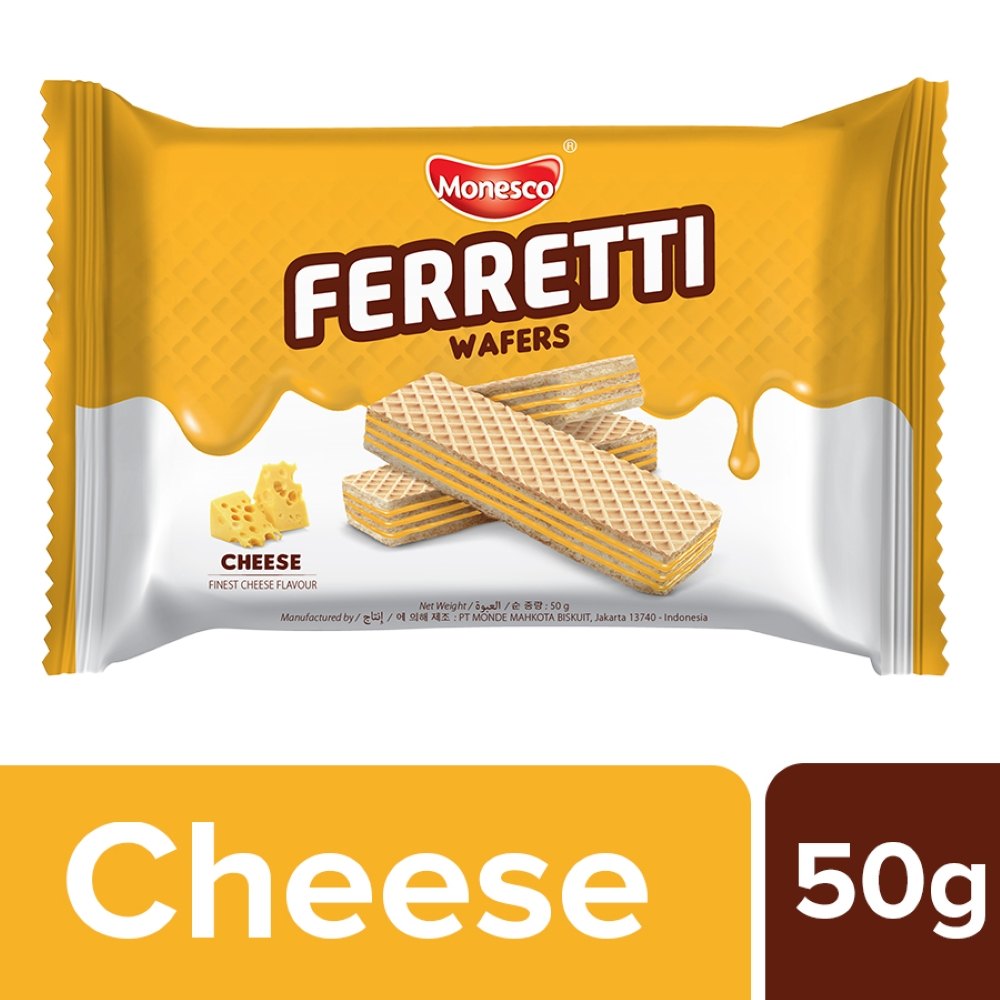 Ferreti Premium Cheese Wafers 50g