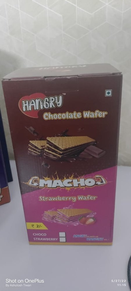 Hungry Chocolate Wafer, Packaging Type: Box