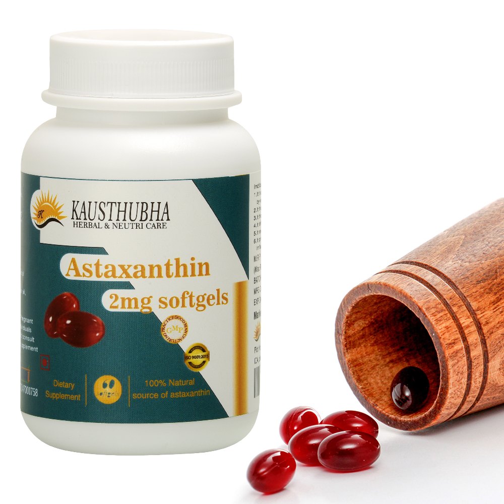 2mg Astaxanthin Softgels Capsules, Curacion, 60