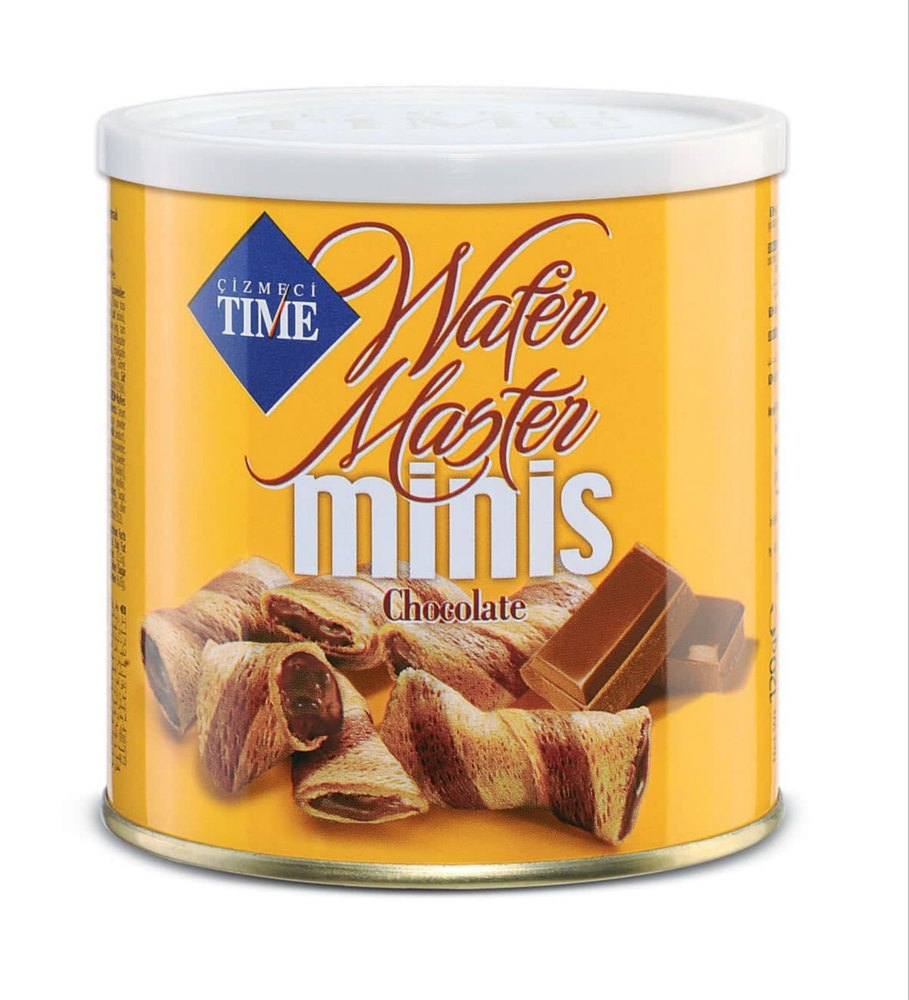 Cizmeci Time Rectangular Wafer Master Minis Chocolate, Packaging Type: Tin, 120g