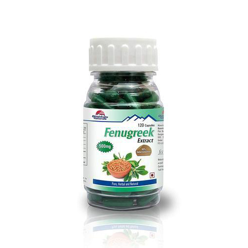 500 Mg Fenugreek Extract Capsules, Quantum Naturals, Packaging Type: Bottle