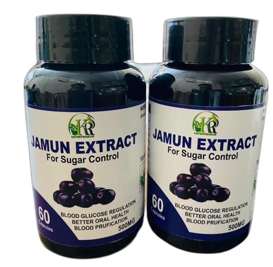 Kr Entrepreneur Jamun Ext For Sugar Control Capsule, 60 Capsules