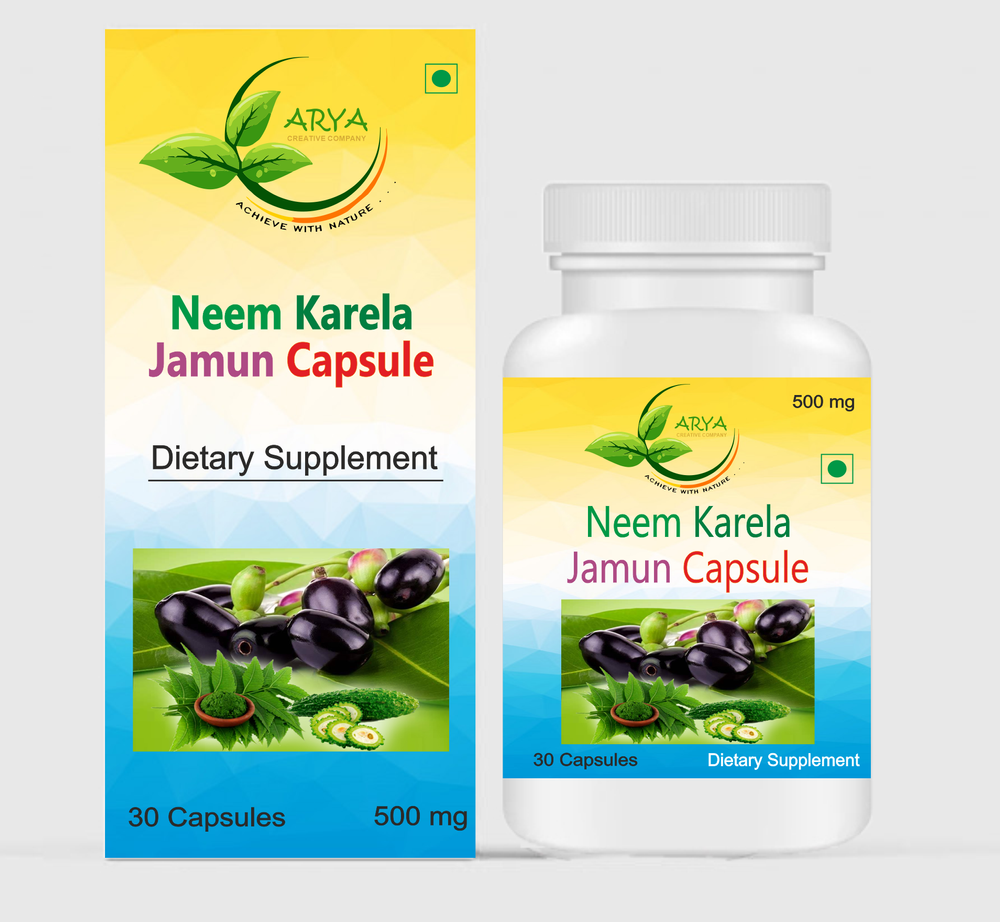 Neem Karela Jamun Capsule, 30 Capsules