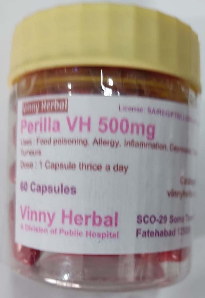 Perilla VH 500mg Capsules 60 Caps Bottle