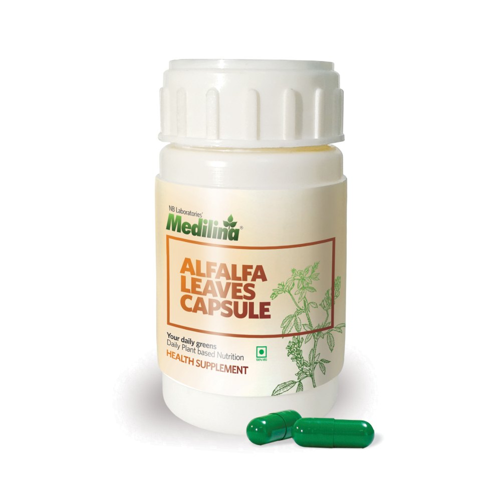 Capsule Alfalfa Capsules -120 No.s, Packaging Type: Bottle, Packaging Size: 10*5*5