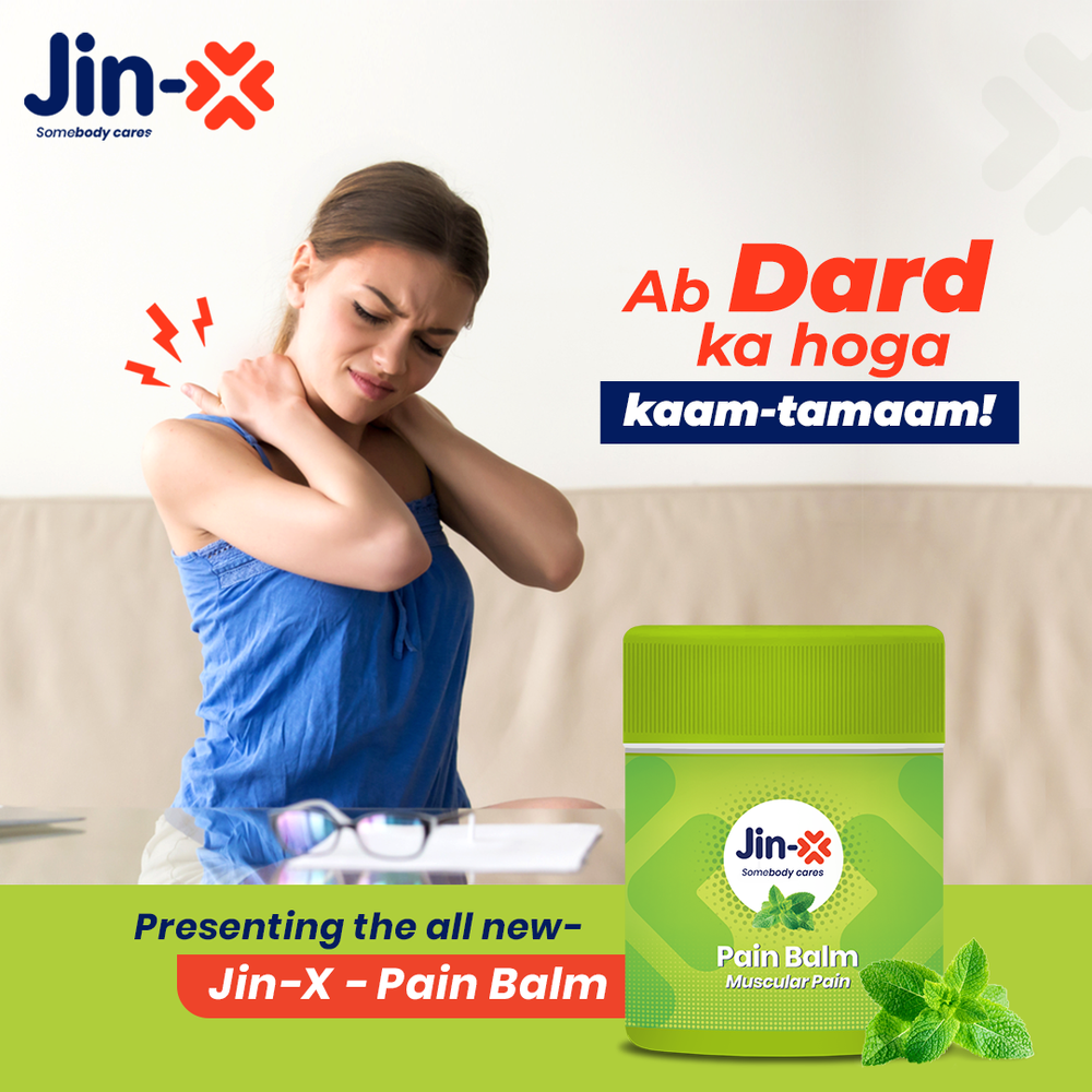 JIN-X Pain Balm ( Green Balm For Muscular Pain ), For Personal, 10 Gm