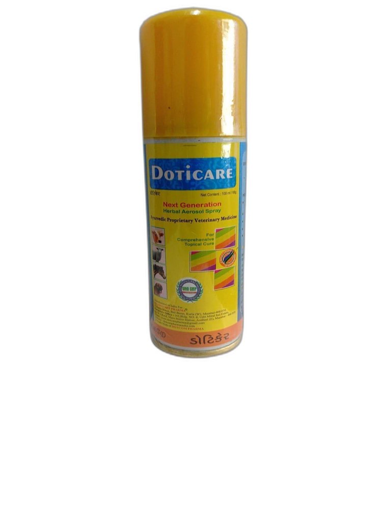 Dotcom Pharma Doticare harbal spray, For veterinary Use, Packaging Size: 100ml