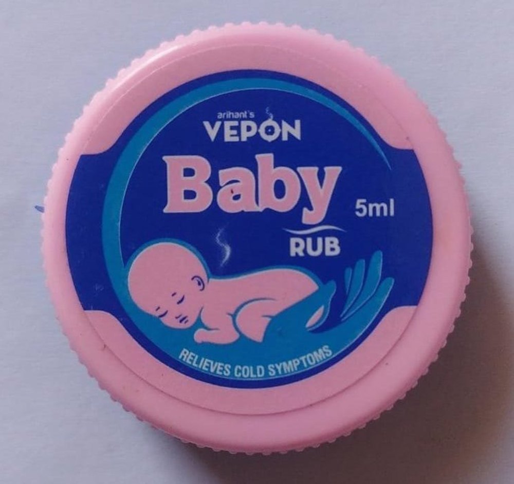 Arihant Vepon Baby Rub, For Relieves Cold Symptoms, Packaging Size: 5ml