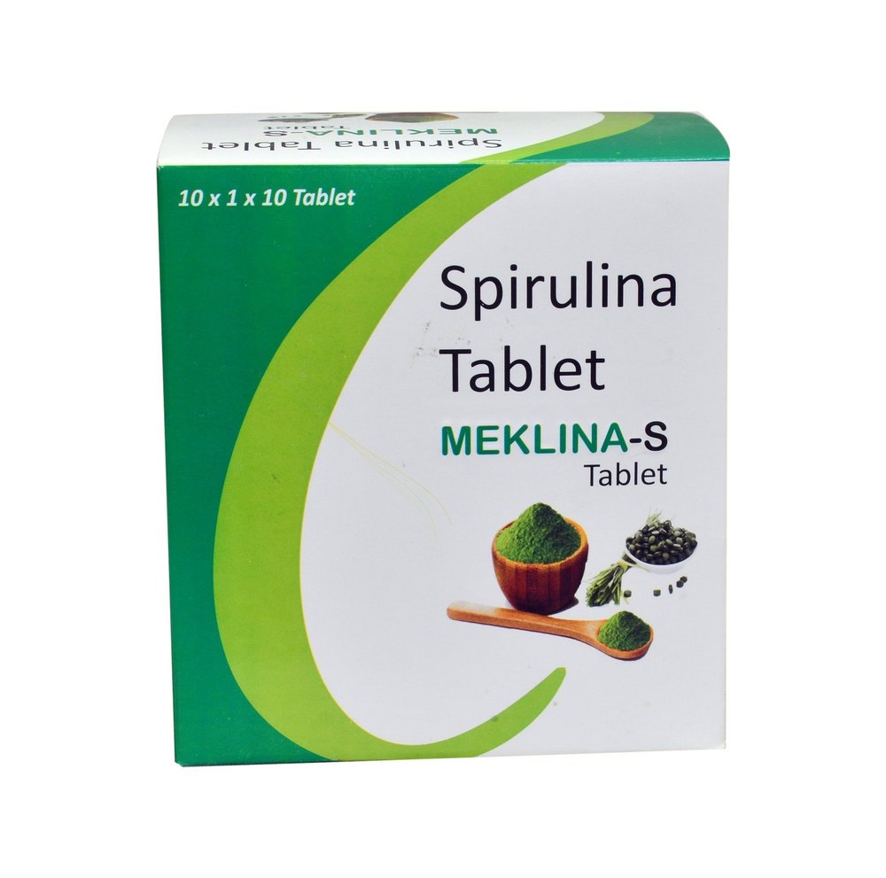 Meklina-S Spirulina Tablet, 10x1x10 Tablets