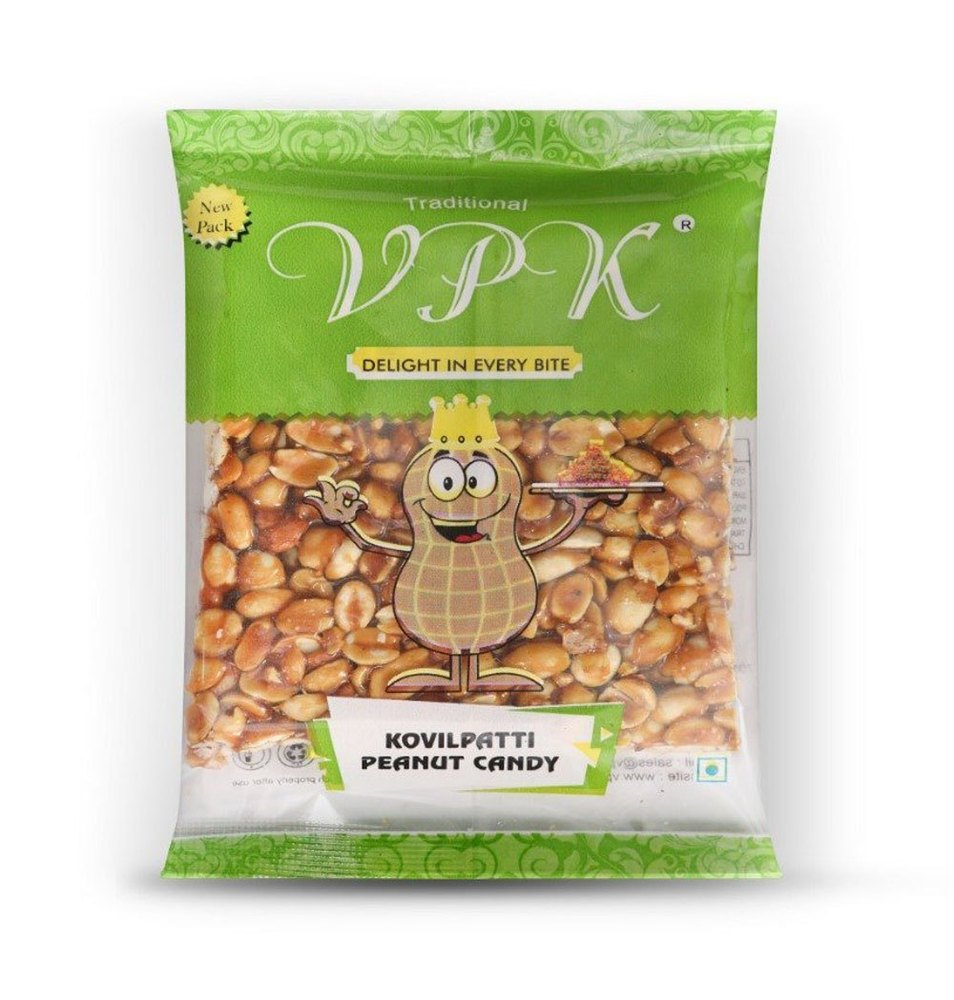 VPK Foods Square Kovilpatti 1 Kg Peanut Bar, Packaging Type: Packet