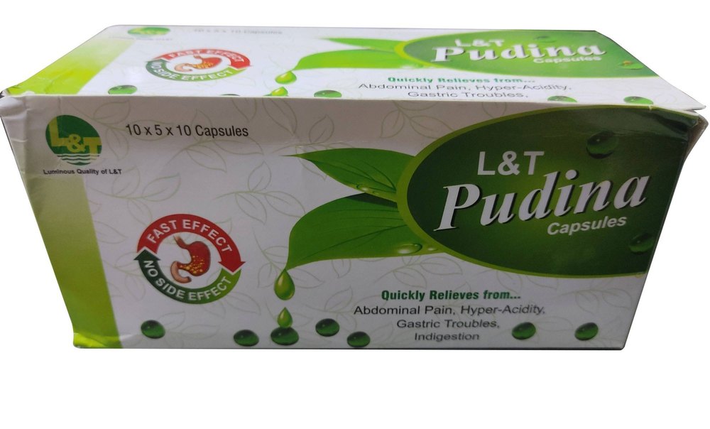 Green Lt Pudina Capsules, 160mg