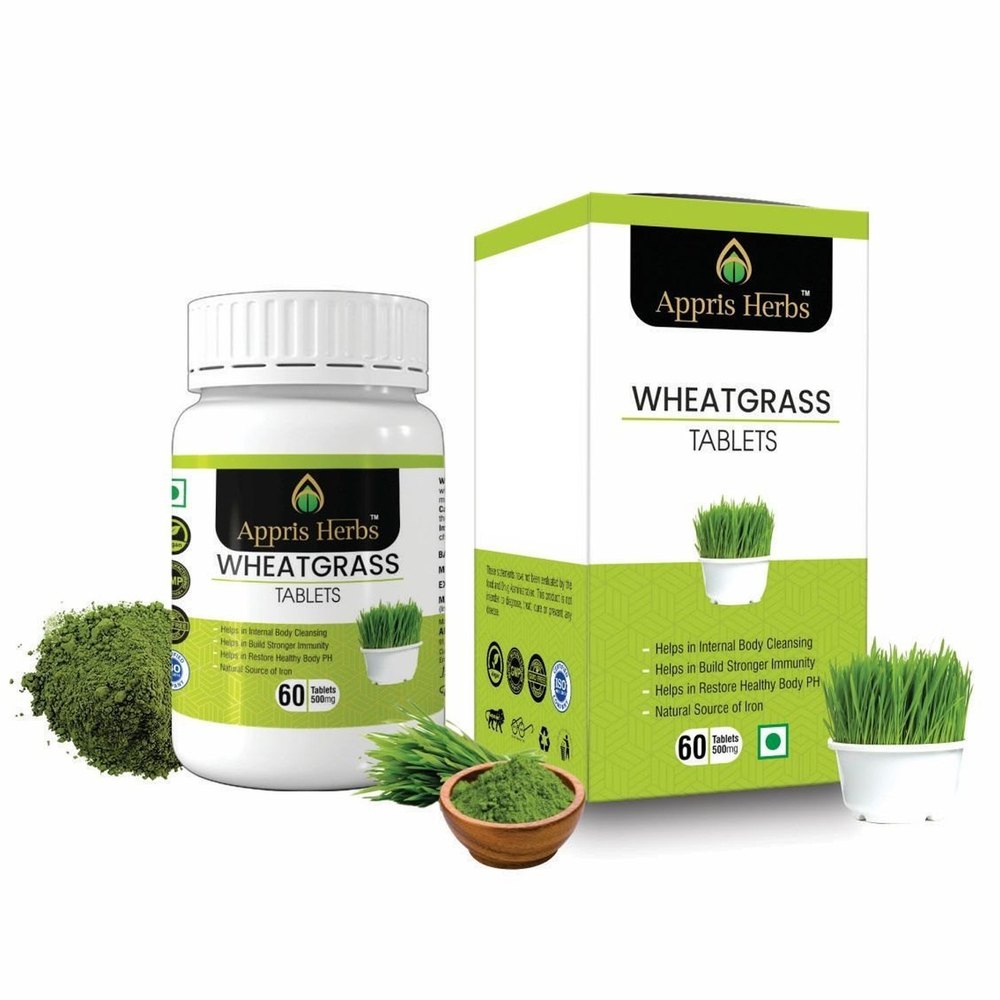 Herbal Wheatgrass Tablet, 60 Tablets