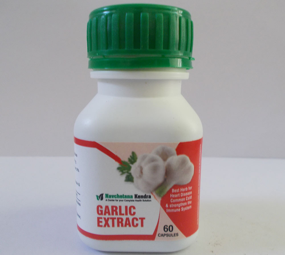 Navchetana Kendra Allium sativum Garlic Extract Capsule, Packaging Type: Packet , 8.5