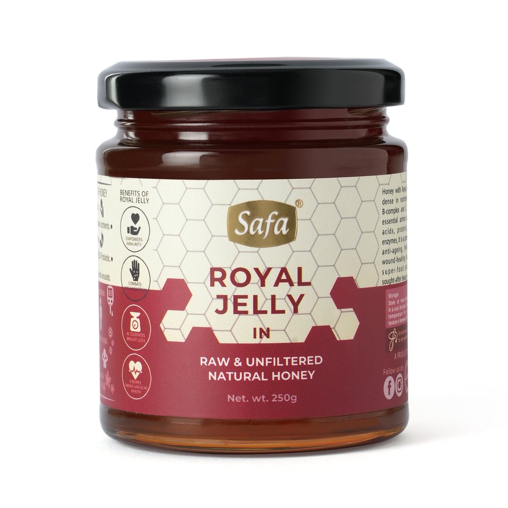 Safa Royal Jelly Honey, Packaging Size: 350 Gm