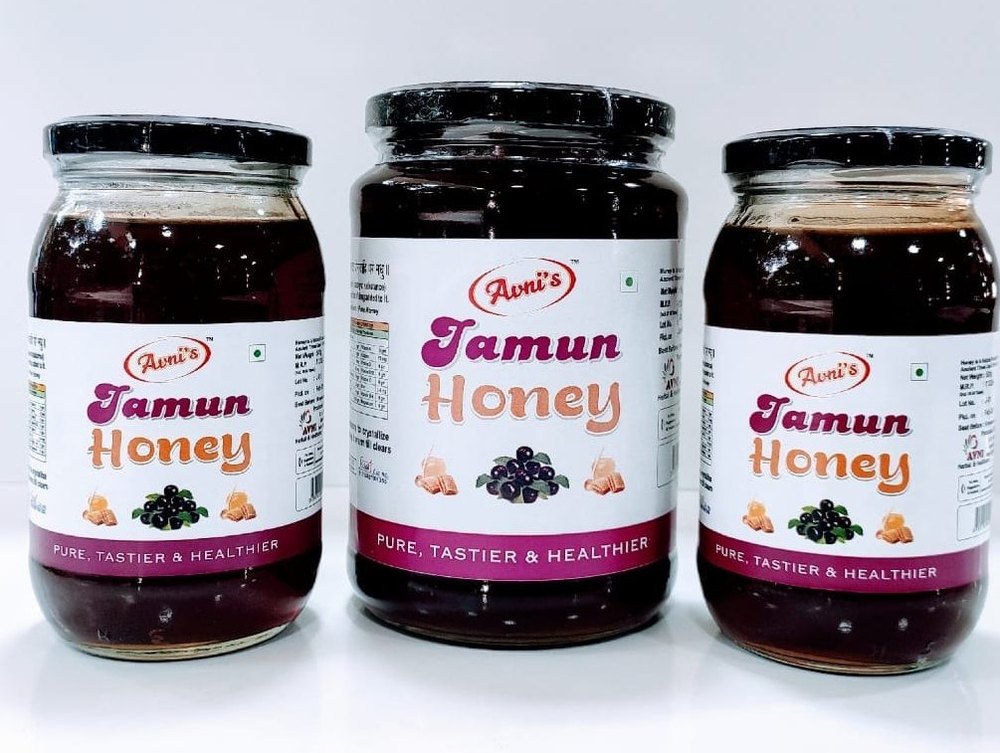 Avni\'s Jamun Natural Flavoured Honey, Packaging Size: 1kg, Packaging Type: Jar img