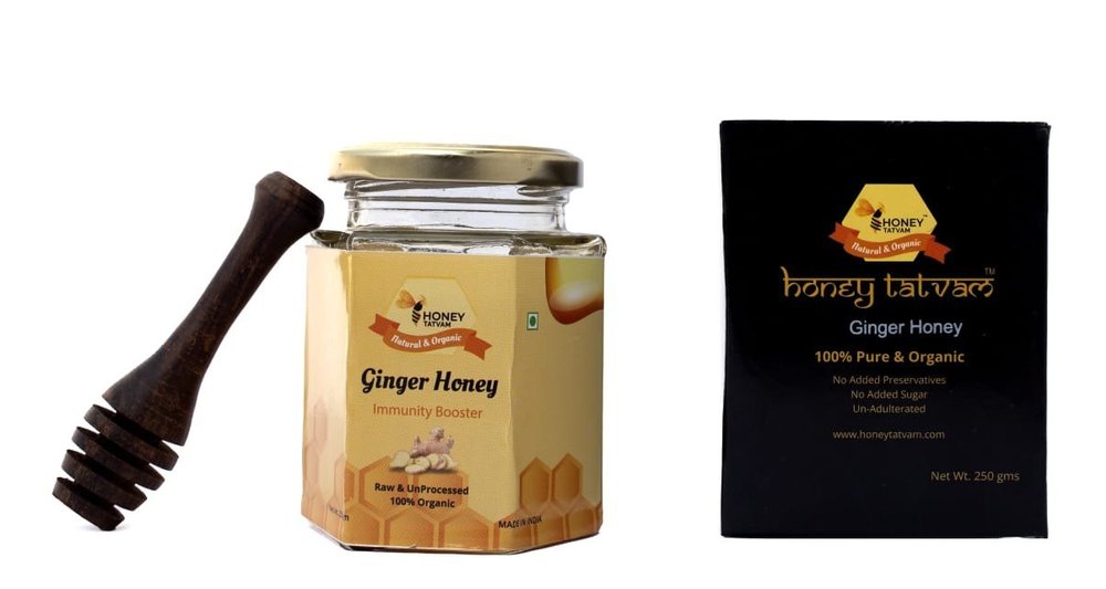 Natural Ginger Honey, 250 Gm img