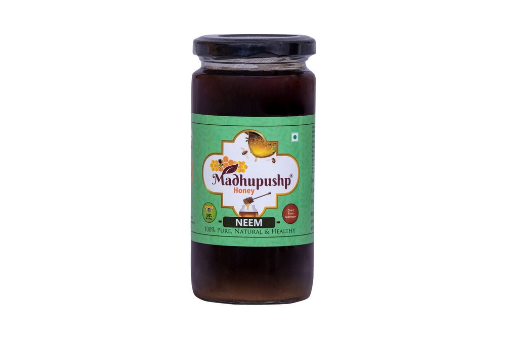 Madhupushp 500g Neem Honey, Form: Liquid, Packaging Type: Food Grade img