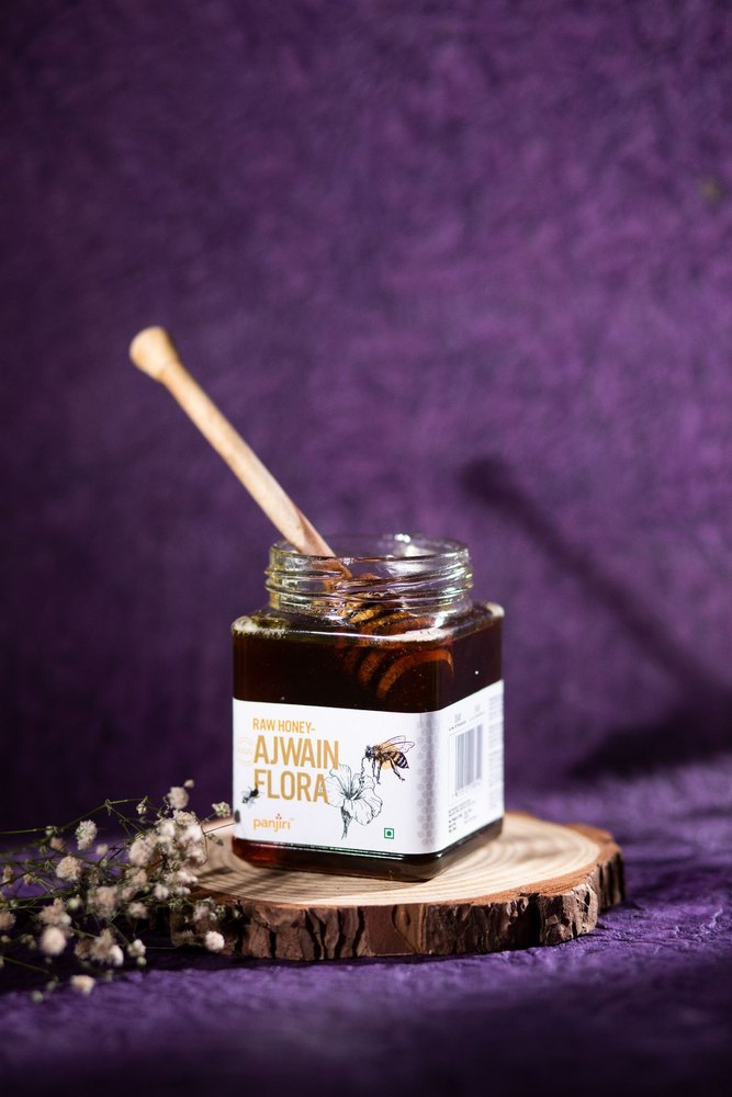 Panjiri Ajwain Flora Raw Honey, 300gm