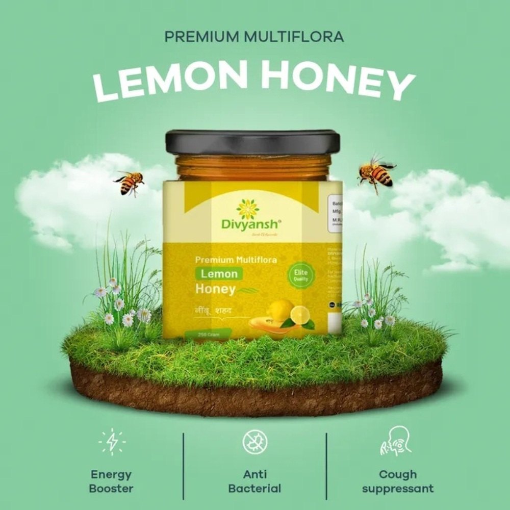 Divyansh Premium Multiflora Lemon Honey, 250 Gm img