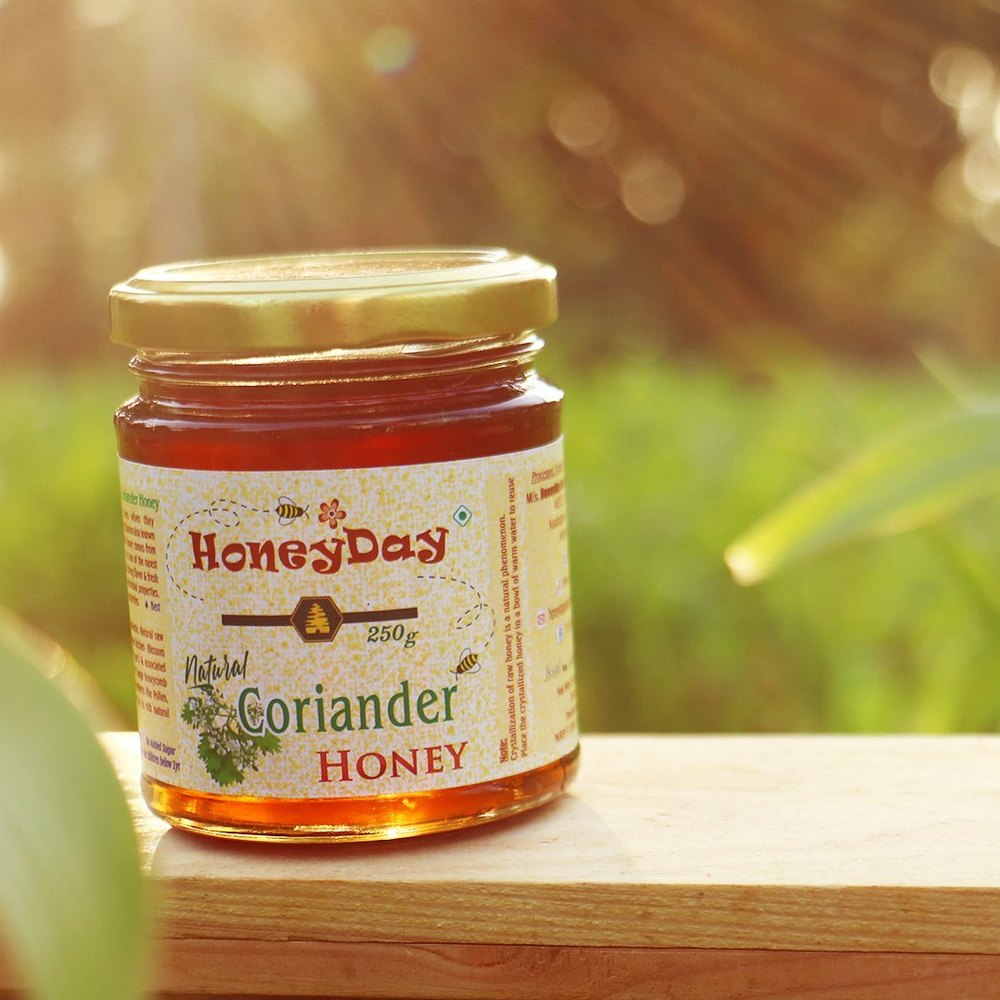 HoneyDay Coriander Honey, 250 Gram img