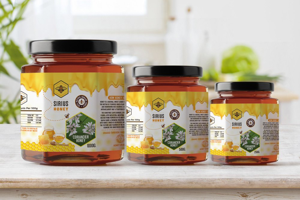 Coriander Floral Honey, Packaging: 250g, 500g img