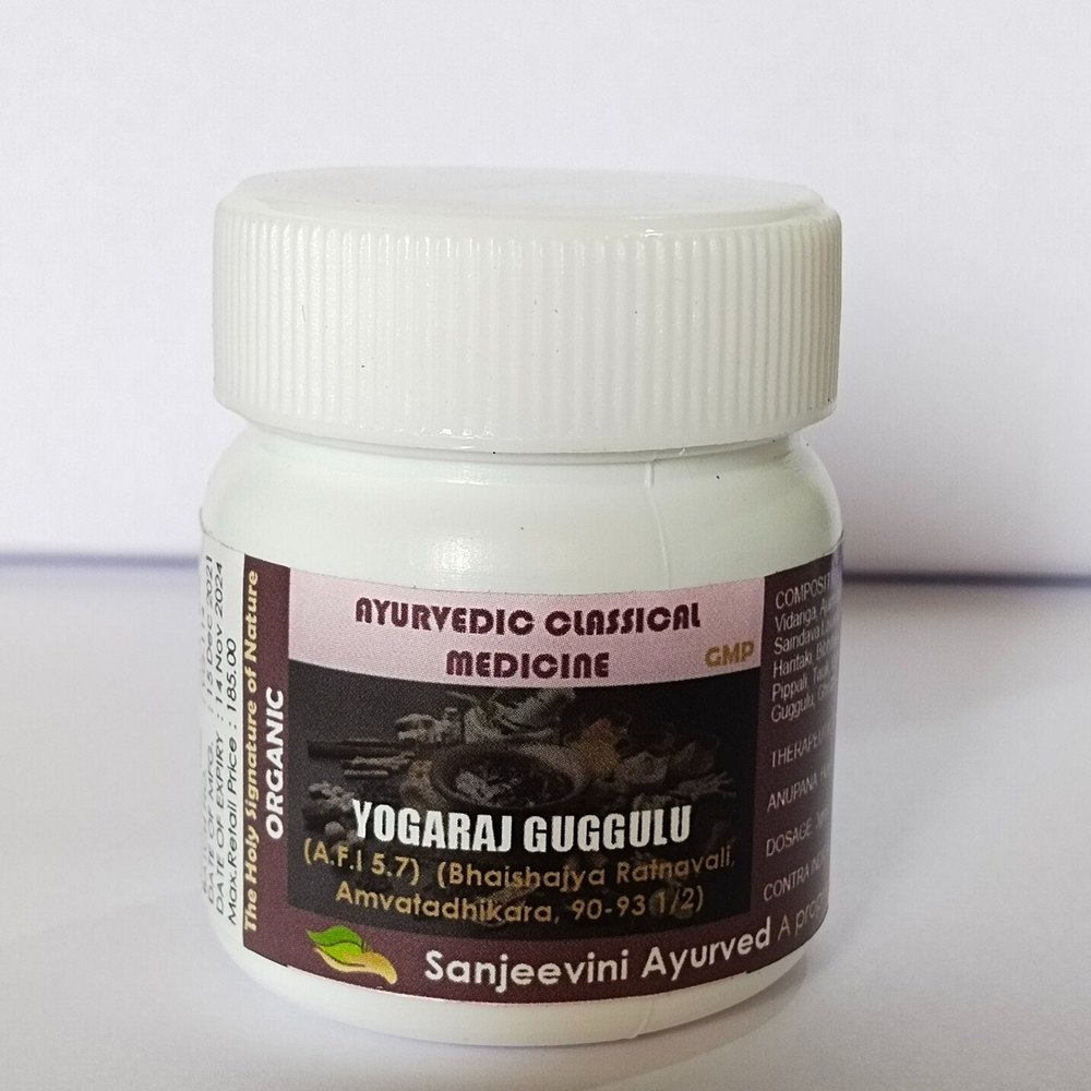 Commiphora Mukul Ayurvedic Yogaraj Guggulu, For Personal, Packaging Size: 50 Tablets