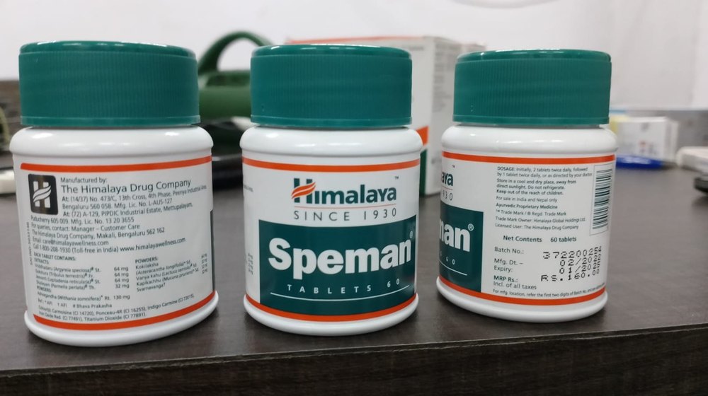 Himalaya Speman Tablet, seminal debilities, 60 Tablets