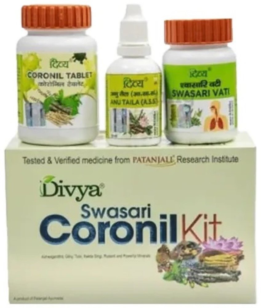 Patanjali Divya Coronil Kit, 200 Gm, Tablet & Oil