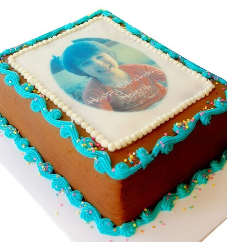 Cardboard Rectangular Photo Cake Sheet, Size: 6 X 14 Ft