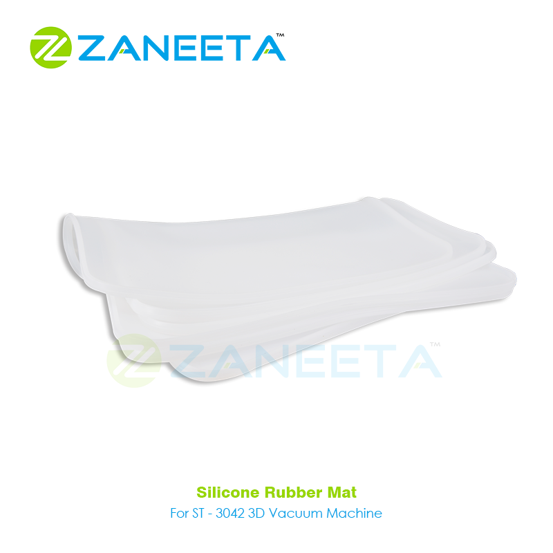 12 inches White Plain Silicone Rubber Mat, Model Number: ST- 3042