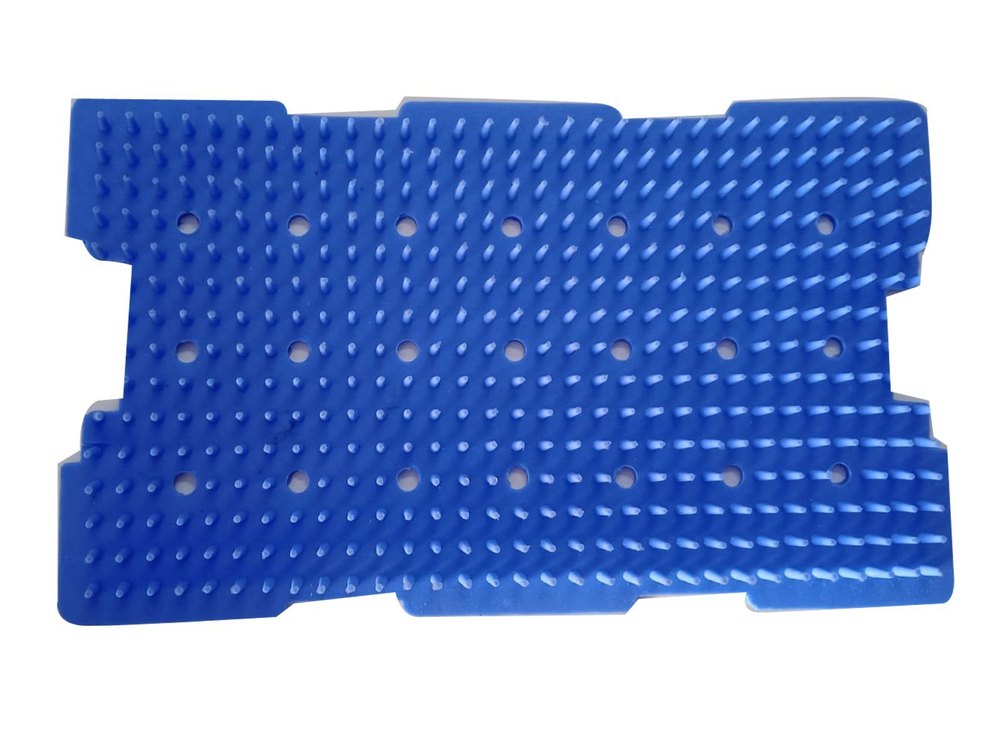 Blue Silicone Surgical Sterilization Silicon Mat, For Hospital, Size: 10 X 6inch(l X W)