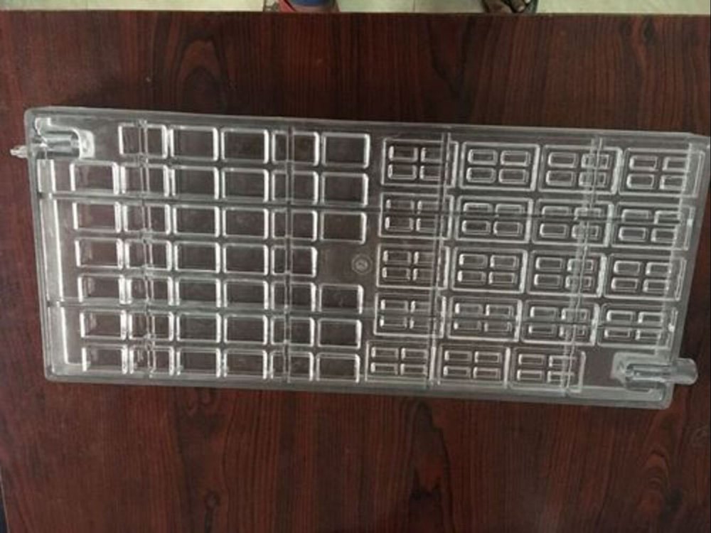 Transparent Rectangular Poly Carbonate Chocolate Mould, For Bakery