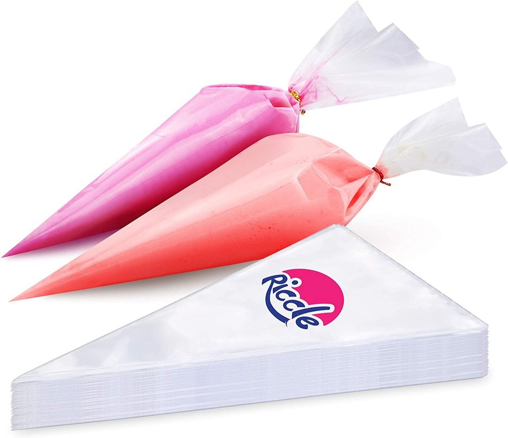 Pink And Red Plastic Big Size Disposable Icing Piping Bags, For Bakery, Size: 15 X 10 X 8 cm