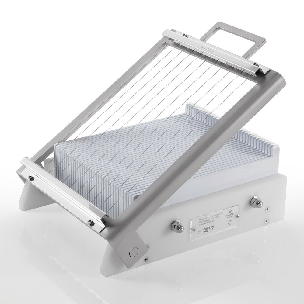 Silver Rectangular Martellato Aluminum Pastry Cutter