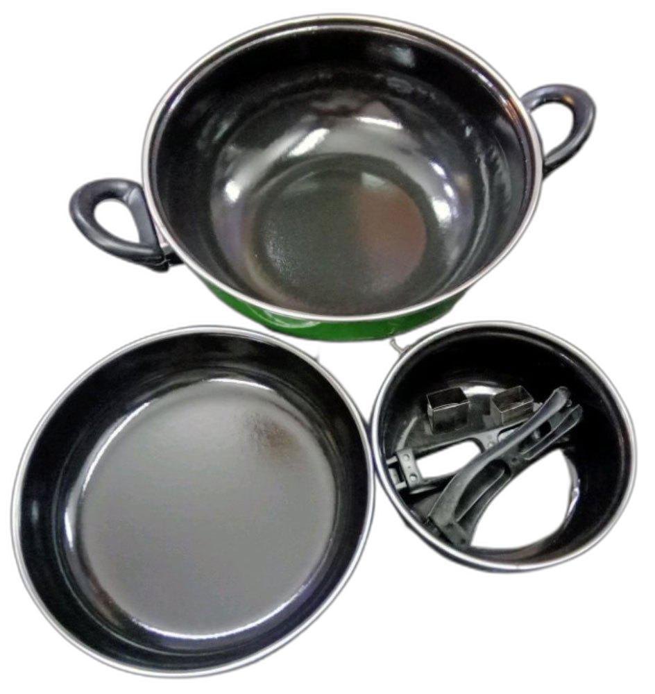 3 Aluminium Non Stick Induction Cookware Set, For Kitchen