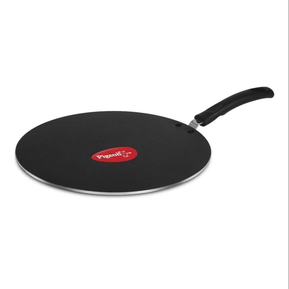 Pigeon by Stovekraft Aluminium Non-Stick Concave Black Tawa, 27cm